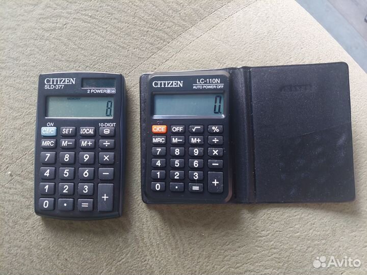 Калькулятор citizen sld-377 и citizen LC-11On