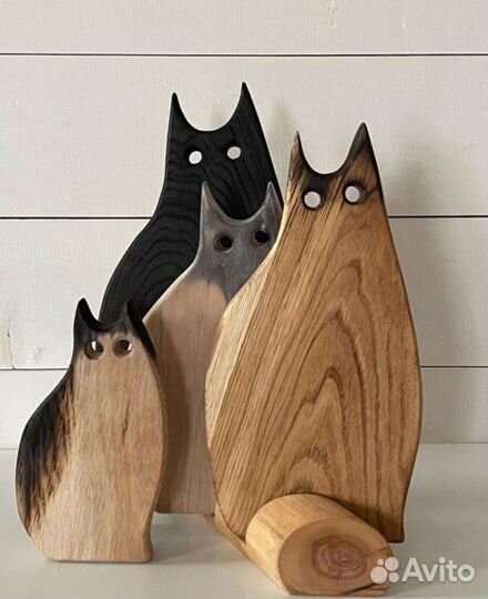 Подарочный набор доски на подставке три кота