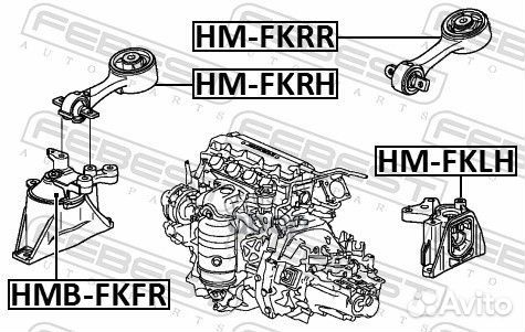 Опора двс передняя левая Honda Civic 06-12 hmfklh