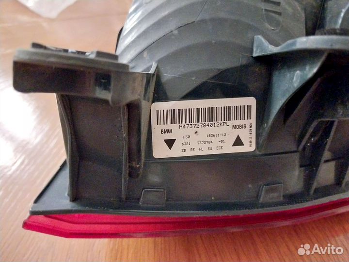 Продаётся задний правый блок фар на бмв f30 (ориг)