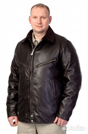 Кожаная куртка мужская летная