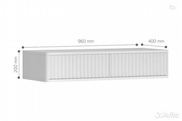 Стол консольный навесной Shtabe Royal-5010 эко Hom