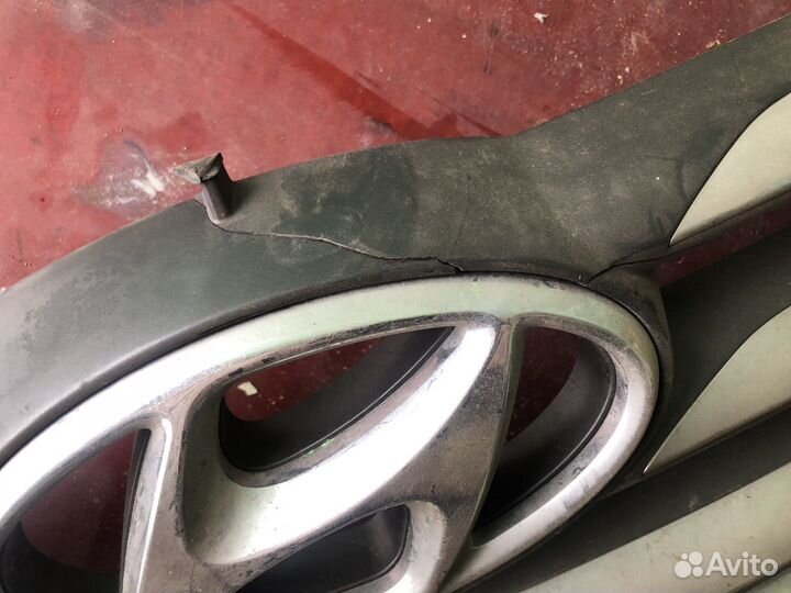 Решетка радиатора хендай санта фе 3 рестайлинг