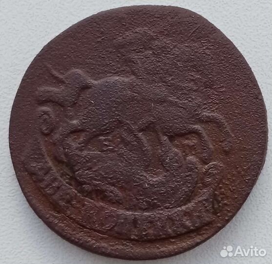 2 копейки 1763 года ем, гурт сетка