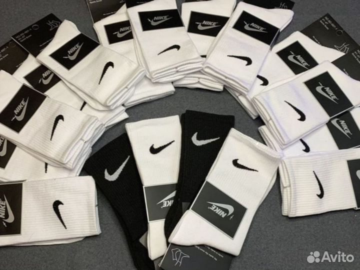 Носки Nike белые длинные