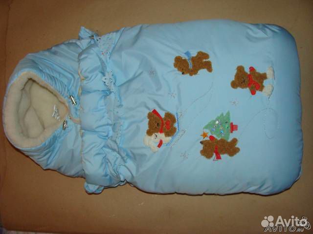 Конверт на выписку зимний для мальчика