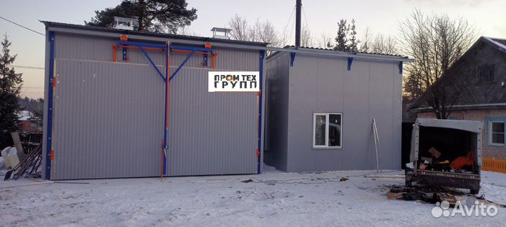 Сушильная камера древесины - 40 куб.м загрузка