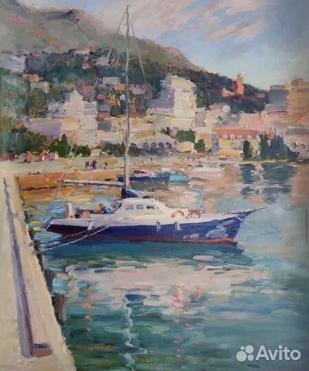 Картина маслом живопись море пейзаж