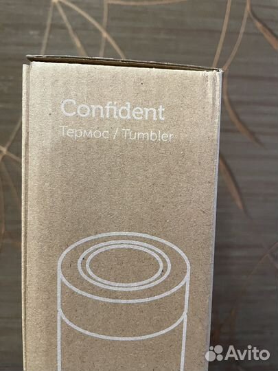 Термос «Confident» 420 мл, цвет красный