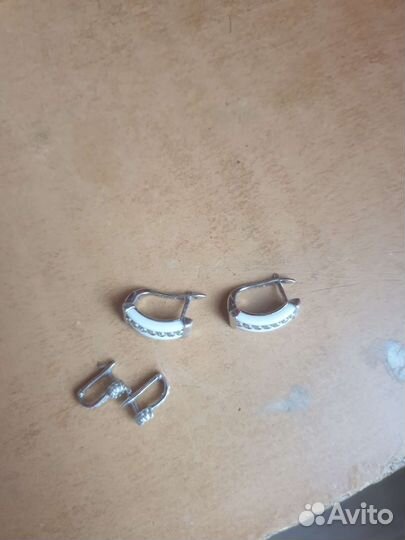 Серьги серебро