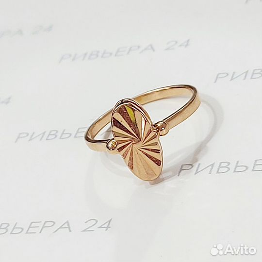 Золотое кольцо 583 пробы 3.04 грамм