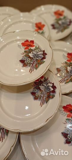 Тарелка плоская 20см. зик новые