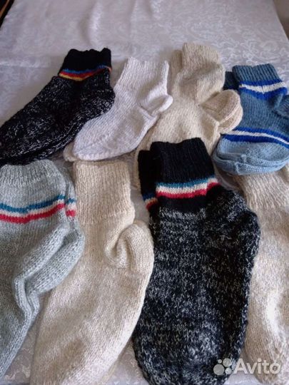 Носки шерстяные взрослые и детские