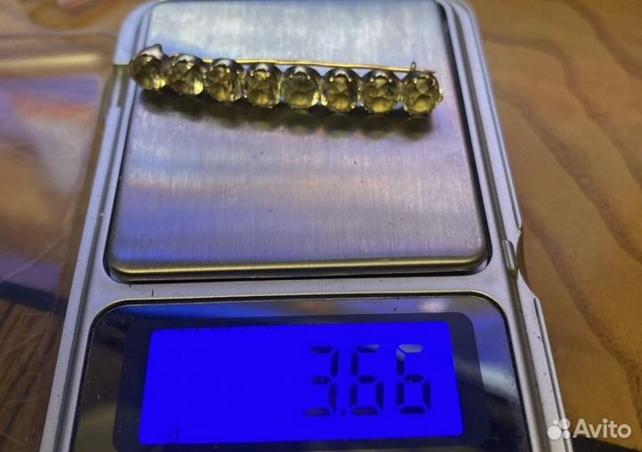Старинная золотая брошь 56 проба