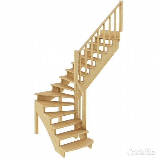 Лестница из сосны «К-001м/2»