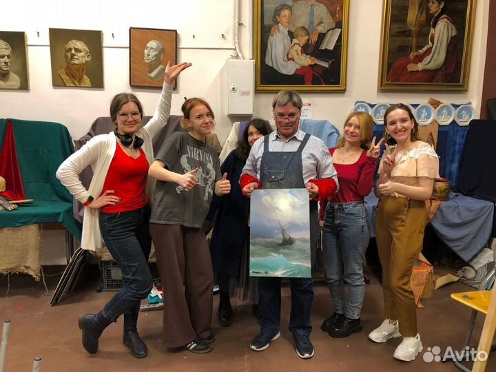 Курс «Натюрморт», «Морской пейзаж», «Портрет»