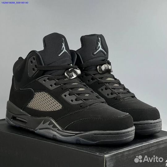 Кроссовки Nike Jordan 5 Black Cat (Арт.54356)