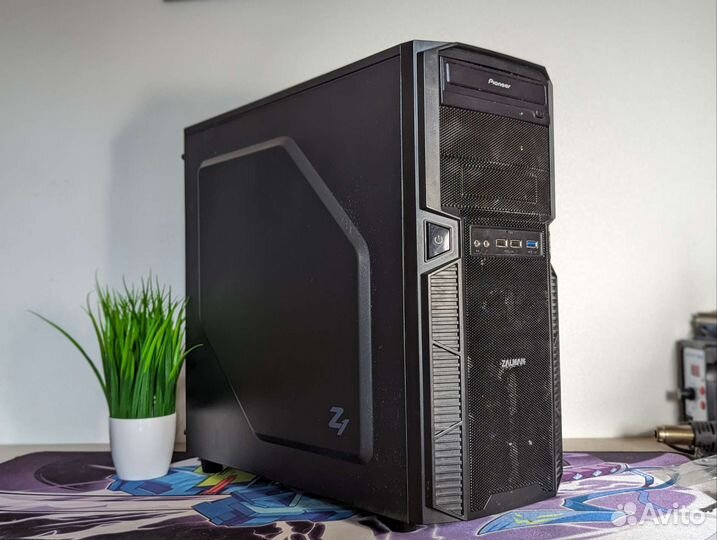 Корпус Zalman Z1 + 2х 120мм вентилятора