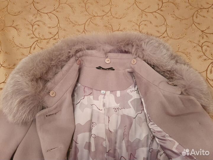 Пальто женское зимнее теплое 44