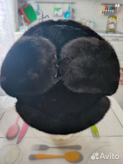 Норковая мужская шапка