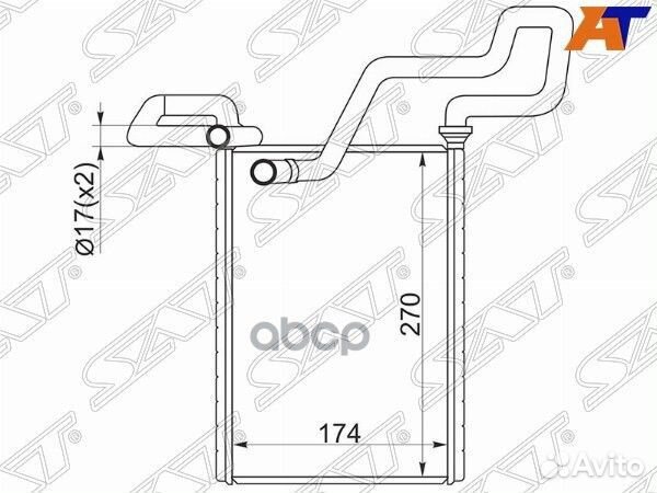 Радиатор отопителя салона honda accord CL# 03-0