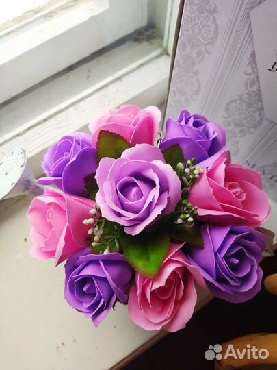 Букет цветов из мыла