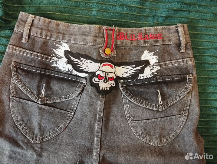 Джинсовые шорты y2k/affliction