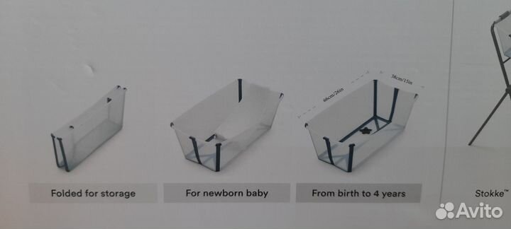 Детская ванночка для купания складная Stokke