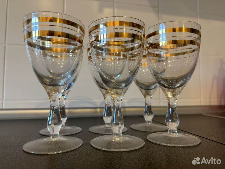 Бокалы с позолотой СССР