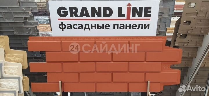 Фасадные панели Grand Line Кирпич Клинкерный Терра