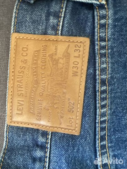 Джинсы levis 502 W30 полупояс 40