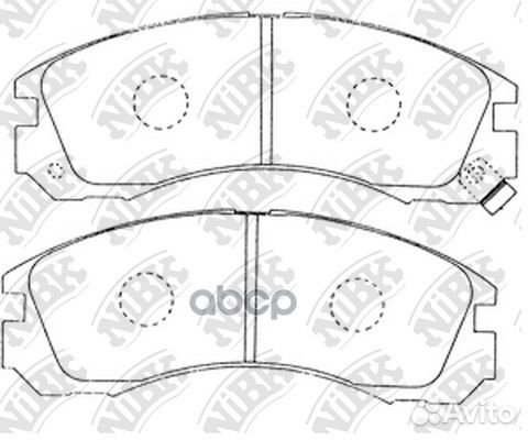 Колодки тормозные дисковые перед PN3233 NiBK