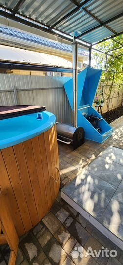 Купель из полипропилена с прямой спинкой