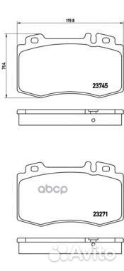 Колодки тормозные MB W203/W211/W212/W221/W220