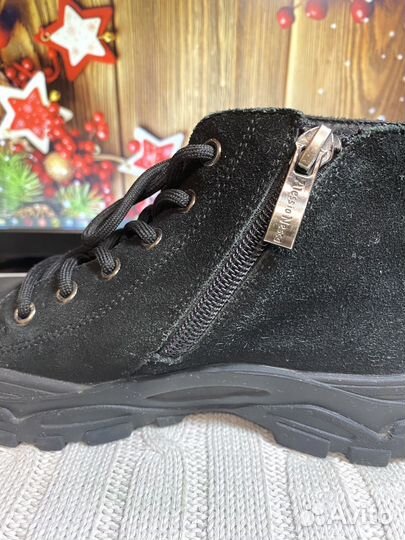 Ботинки замшевые для девочки 32 размер