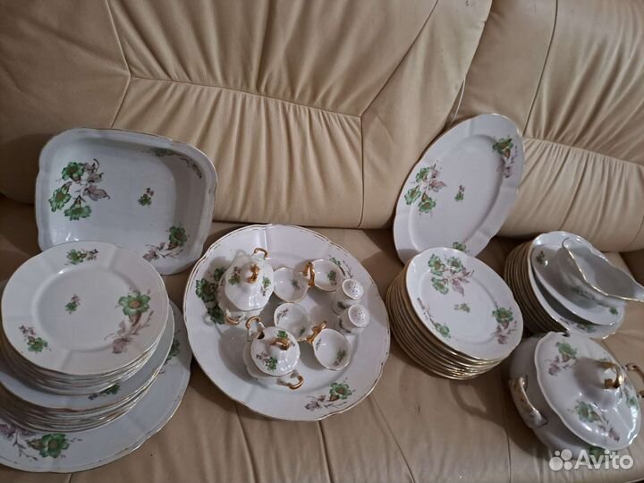 Фарфоровый сервиз Chodzie.Позолота.Нач.20 в.Польша