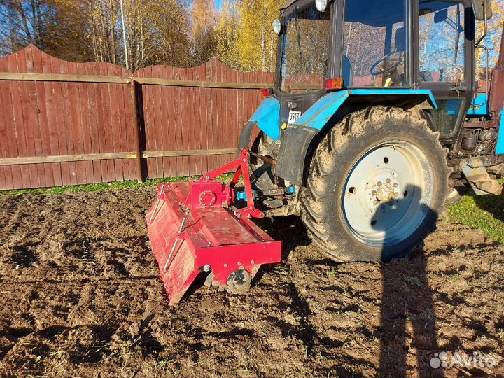 Вспашка участков фрезой