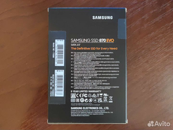Ssd samsung 870 evo 500gb