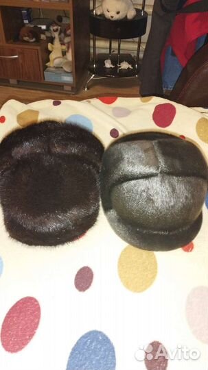 Меховая мужская кепка.норка и котик