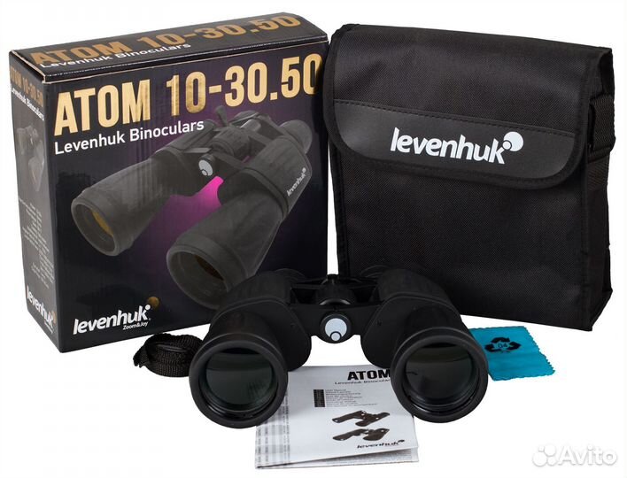 Бинокль Levenhuk Atom 10–30x50