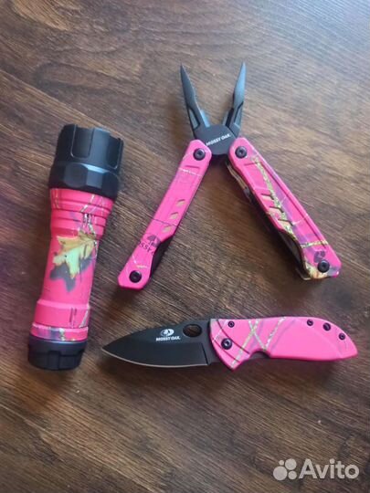 Мультитул, нож, фонарик фирмы Mossy OAK