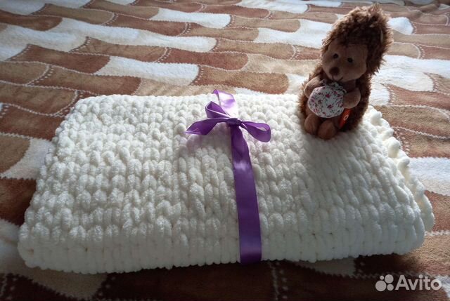 Плюшевый плед новый