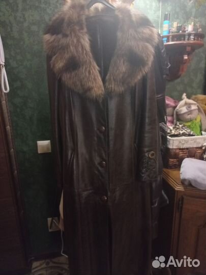 Кожаное пальто натуральная кожа