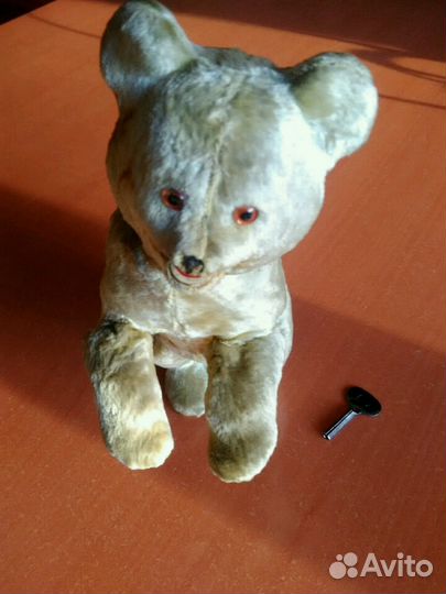 Медведь плюшевый старинный, игрушки Киндер сюрприз