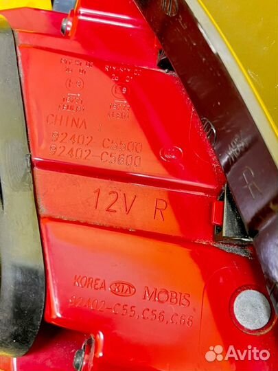 Фонарь задний наружный правый Kia Sorento/Sorento Prime