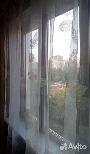 Тюль органза 2 шт, кольца д/штор