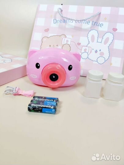 Подарочный набор детский + мыльные пузыри + термос