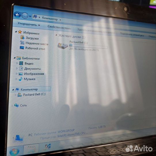 Нетбук Packard bell / N2600 / 1G / HDD