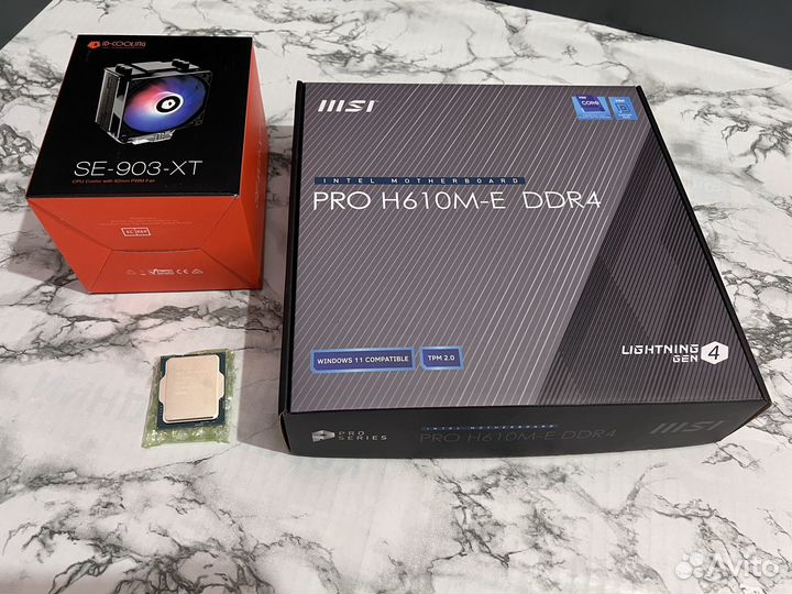 Новый комплект i3 12100F/MSI PRO H610M-E