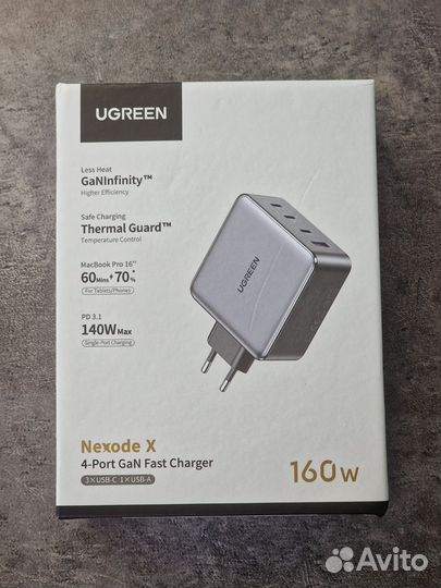 Зарядное устройство Ugreen X762 X 160W GaN